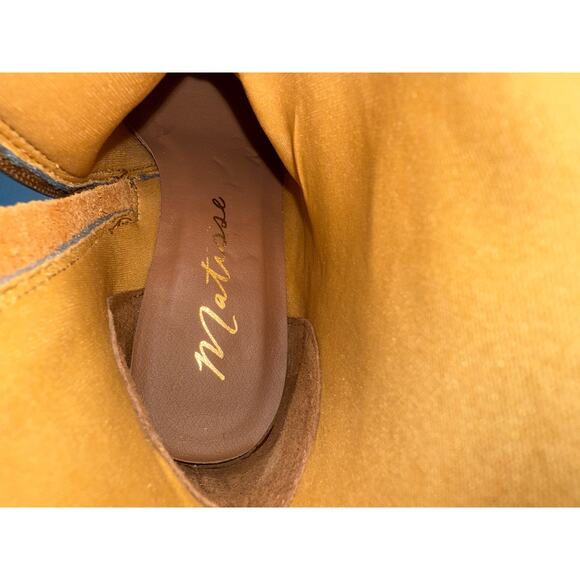 Matisse Bruna Tall Boots Womens 7.5 M Leather Tobacco Crocodile Texture Zipper - Picture 11 of 12